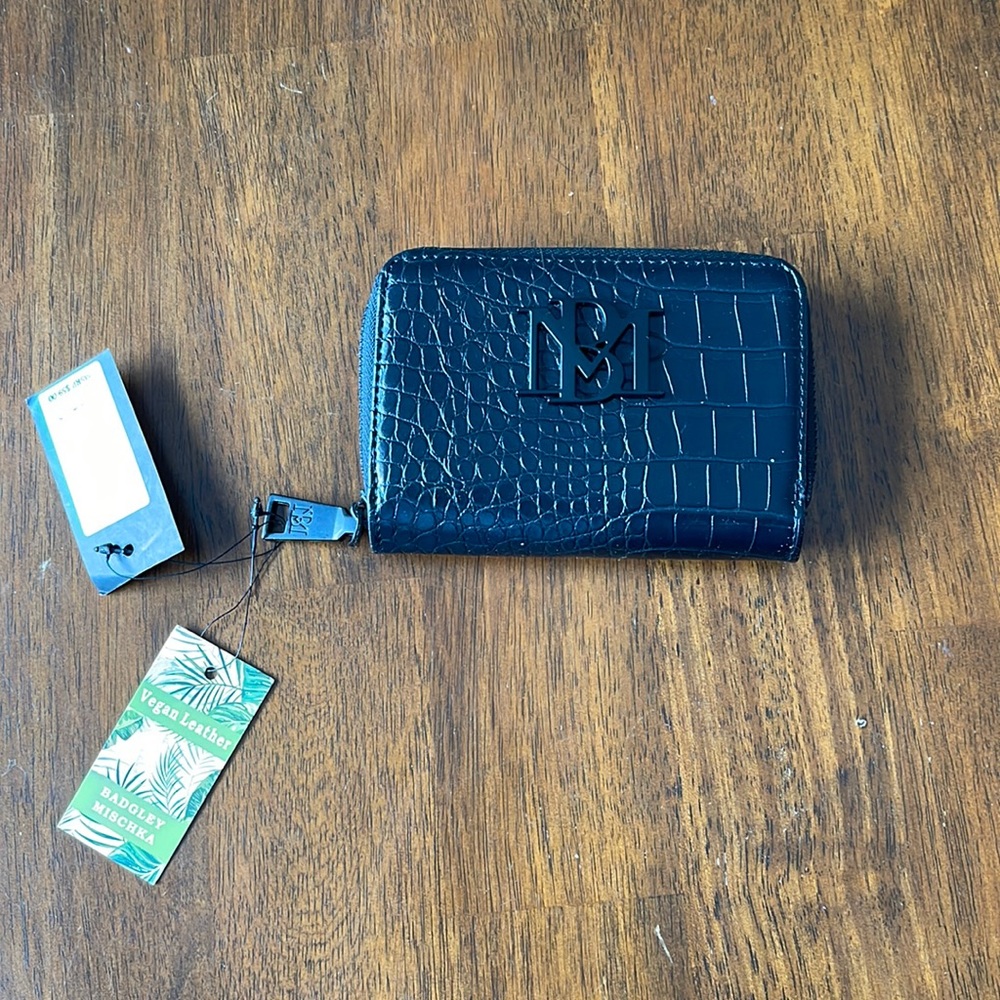 Badgley Mischka Croco Short Wallet